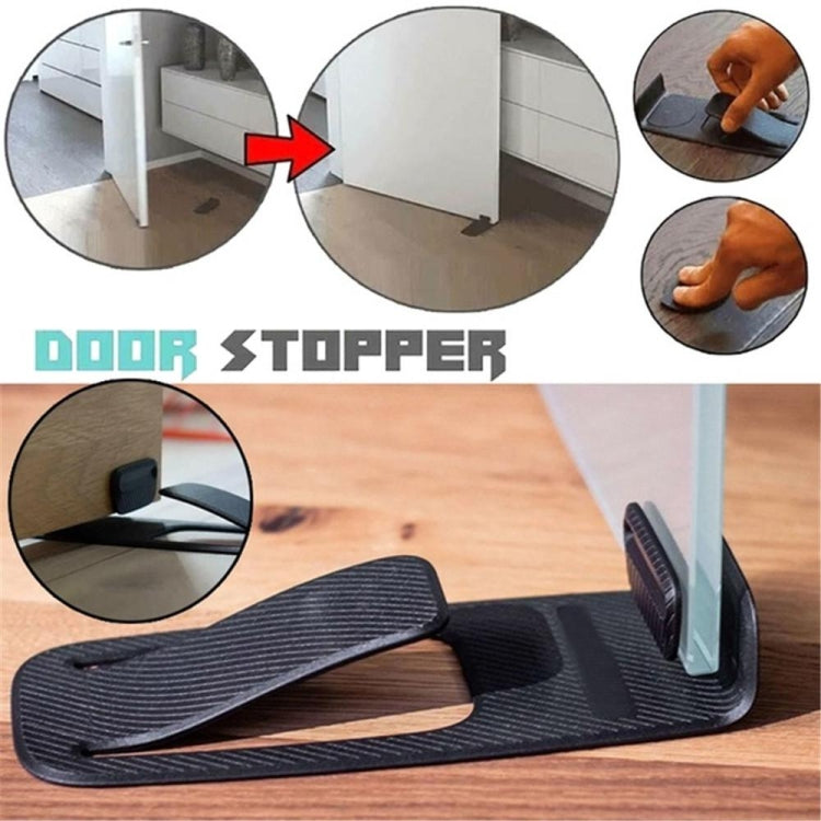 Multi-function Spring Innovative Door Stopper Block Simple Style Door Wedge Holder(Black) - Home & Garden by buy2fix | Online Shopping UK | buy2fix