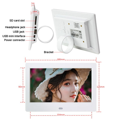 DPF-706 7 inch Digital Photo Frame LED Wall Mounted Advertising Machine, Plug:US Plug(Black) - 1.5-7.0 inch by buy2fix | Online Shopping UK | buy2fix