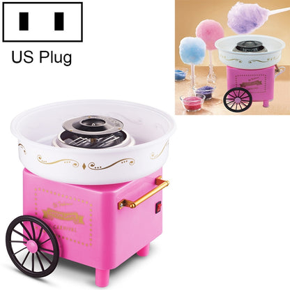 Retro Trolley Mini Cotton Candy Machine, Specification:U.S. Regulations 110 V(Pink) - Home & Garden by buy2fix | Online Shopping UK | buy2fix