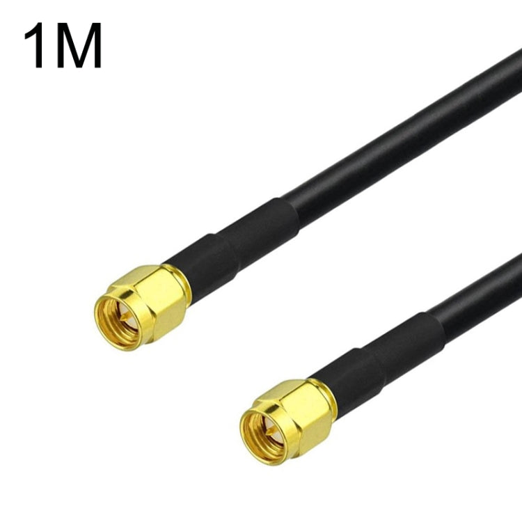 SMA Male To SMA Male RG58 Coaxial Adapter Cable, Cable Length:1m - Connectors by buy2fix | Online Shopping UK | buy2fix