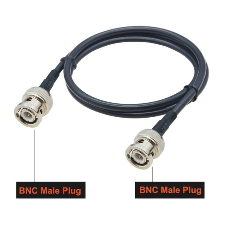 BNC Male To BNC Male RG58 Coaxial Adapter Cable, Cable Length:1m - Connectors by buy2fix | Online Shopping UK | buy2fix