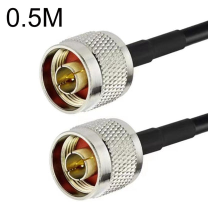 N Male To N Male RG58 Coaxial Adapter Cable, Cable Length:0.5m - Connectors by buy2fix | Online Shopping UK | buy2fix