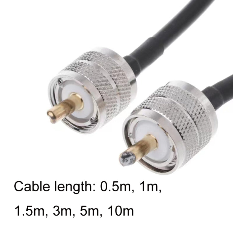 UHF Male To UHF Male RG58 Coaxial Adapter Cable, Cable Length:3m - Connectors by buy2fix | Online Shopping UK | buy2fix