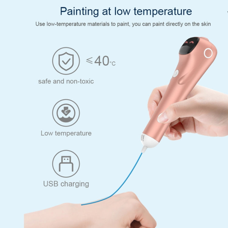 3D Printing Pen Low Temperature Painting Pen With 80m PCL(Pink) - Consumer Electronics by buy2fix | Online Shopping UK | buy2fix