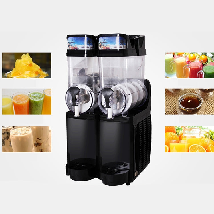 Single Cylinder Snow Melting Machine Large Capacity Smoothie Machine Milk Tea Shop Desktop Slush Fruit Juice Machine, Plug Standard:EU Plug(Black) - Home & Garden by buy2fix | Online Shopping UK | buy2fix