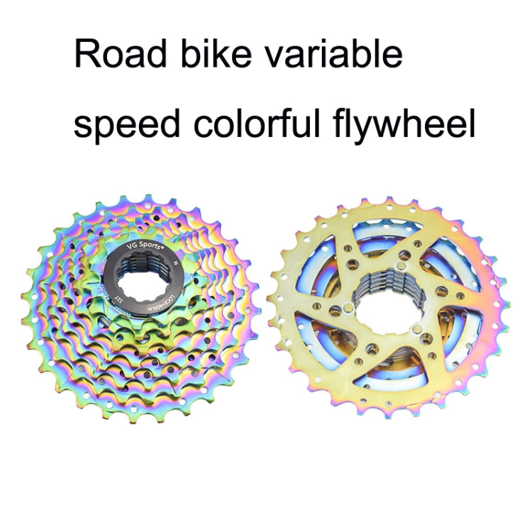 VG SPORTS Bicycle Lightweight Wear -Resistant Colorful Flywheel, Style:9 Speed 11-32T - Outdoor & Sports by VG SPORTS | Online Shopping UK | buy2fix