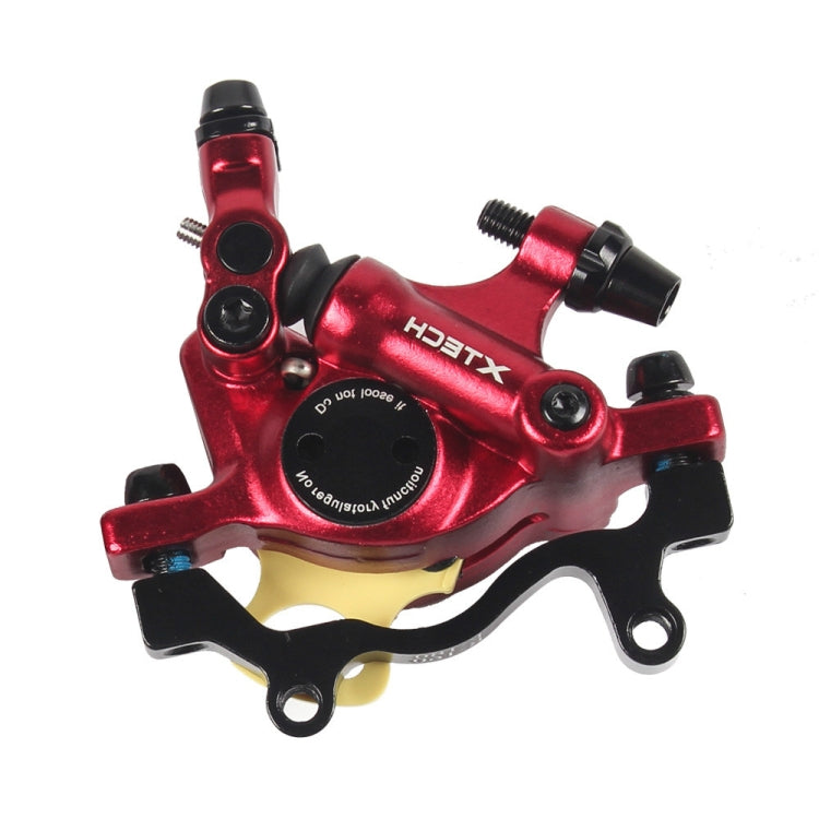 ZOOM HB100 Mountain Bike Hydraulic Brake Caliper Folding Bike Cable Pull Hydraulic Disc Brake Caliper, Style:Rear(Red) - Bicycle Brake Parts by Zoom | Online Shopping UK | buy2fix