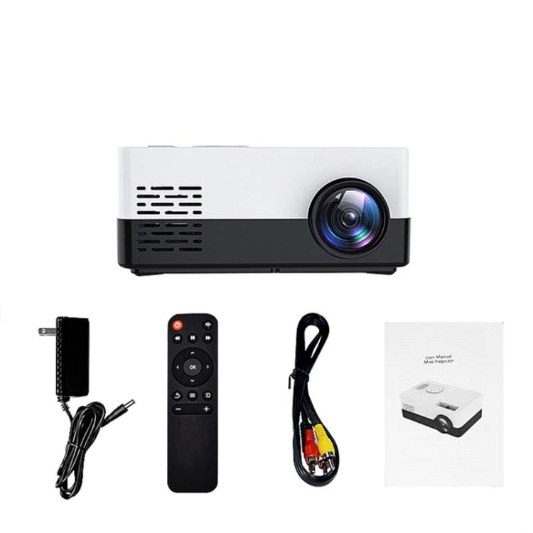 S261/J16 Home Mini HD 1080P Portable LED Projector, Support TF Card / AV / U Disk, Plug Specification:EU Plug(Blue White) - Consumer Electronics by buy2fix | Online Shopping UK | buy2fix