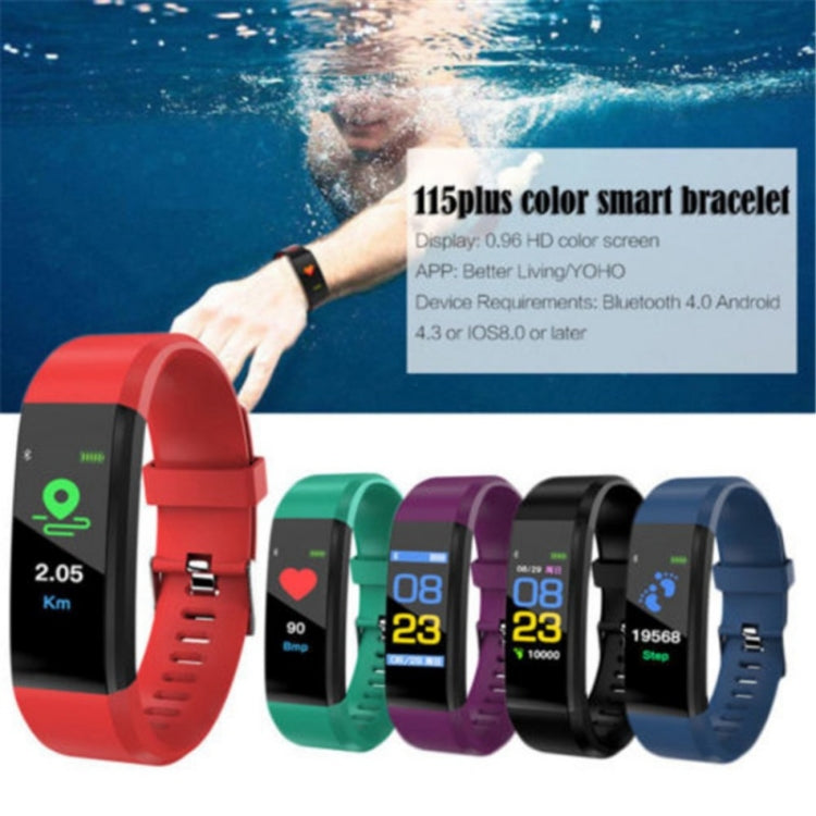 ID115 0.96 inch OLED Screen Smart Watch Wristband Pedometer Sport Fitness Tracker Bracelet(Green) - Smart Wear by buy2fix | Online Shopping UK | buy2fix