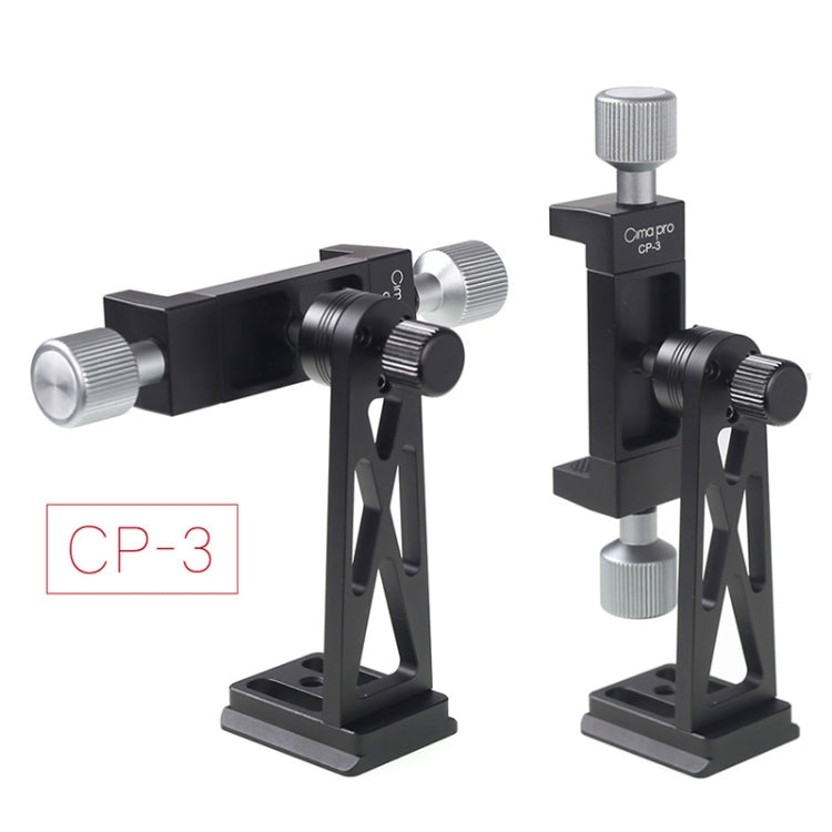 CP-3 Rotating All Metal Tripod Fixing Clip Mobile Phone Live Brackt for 4.5-7.3 inch Phones - Consumer Electronics by buy2fix | Online Shopping UK | buy2fix