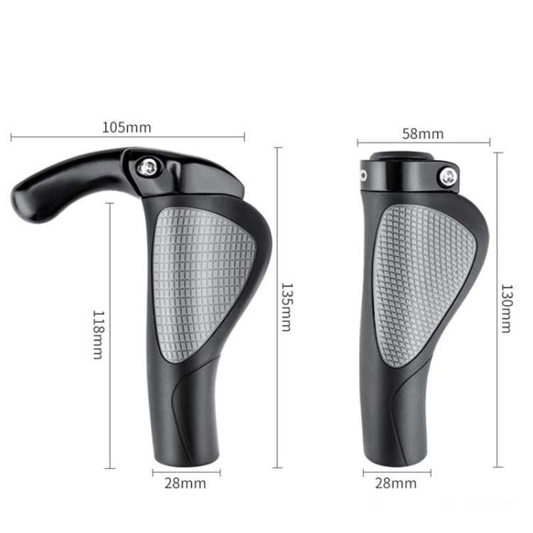 1 Pair CXWXC Bicycle Handlebar Cover Mountain Bike Bullhorn Rubber Handlebar Cover Riding Accessories, Style:HL-G311A - Outdoor & Sports by CXWXC | Online Shopping UK | buy2fix