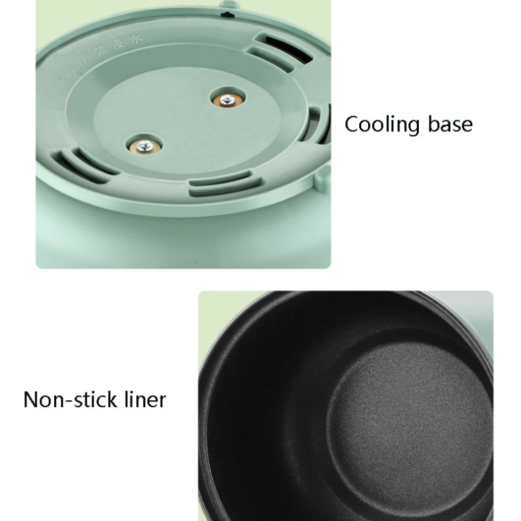 Multi-Function Electric-Cooker Mini Dormitory Student Cooking Rice Stir Frying Non-Stick Pot, 110V US Plug, Colour: Green Smart Single Pot(1.7L) - Home & Garden by buy2fix | Online Shopping UK | buy2fix