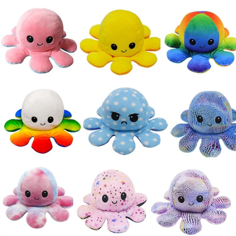 2 PCS Flipped Octopus Doll Double-Sided Flipping Doll Plush Toy(Purple+Green) - Soft Toys by buy2fix | Online Shopping UK | buy2fix