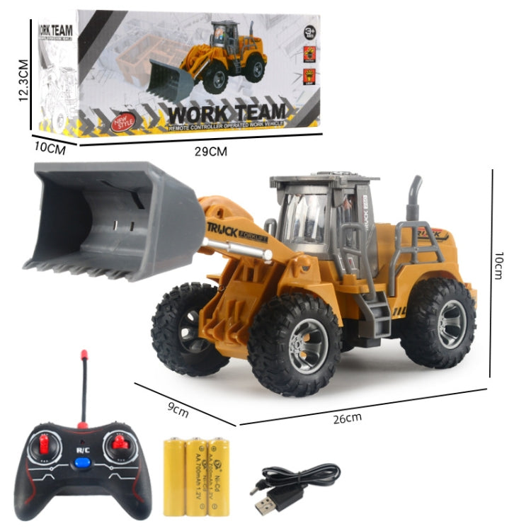 Wireless Remote Control 5-Way Charging Electric Engineering Vehicle Model(Bulldozer) - RC Cars by buy2fix | Online Shopping UK | buy2fix