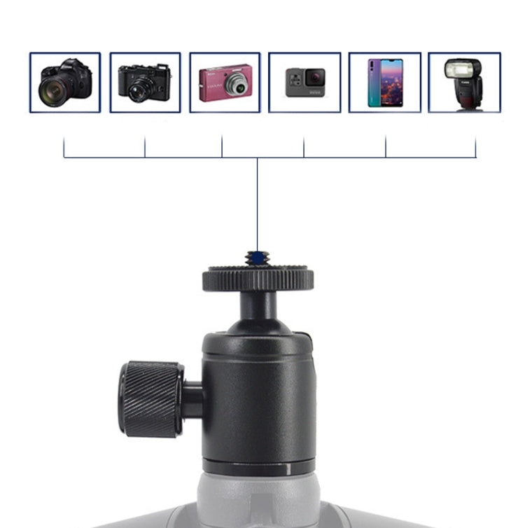 BH-904 Mini Desktop Aluminum Alloy Tripod Mini Ball Head 360 Degree Pan 90 Degree Tilt Tripod - Camera Accessories by buy2fix | Online Shopping UK | buy2fix