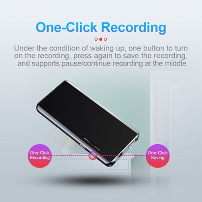 M13 High-Definition Noise Reduction Recorder Music MP4 Player, Support Recording / E-Book / TF Card With Bluetooth (Black), Capacity: 4GB - Consumer Electronics by buy2fix | Online Shopping UK | buy2fix