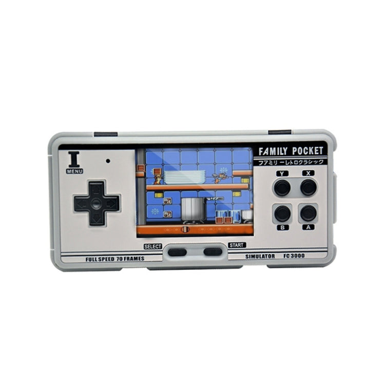 FC3000 V2 3 inch Screen Children Handheld Game Console 8 Emulators Support TF Card Games Download(White) - Pocket Console by buy2fix | Online Shopping UK | buy2fix