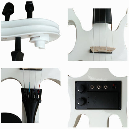 YS030 4 / 4 Wooden Manual Electronic Violin for Beginners, with Bag(Black) - Stringed Instruments by buy2fix | Online Shopping UK | buy2fix