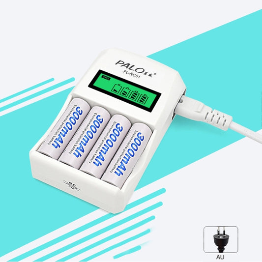 4 Slots Smart Intelligent Battery Charger with LCD Display for AA / AAA NiCd NiMh Rechargeable Batteries(AU Plug) - Consumer Electronics by buy2fix | Online Shopping UK | buy2fix