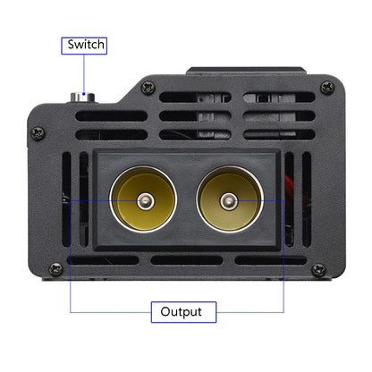 XUYUAN 3000W Car Inverter LED Colorful Atmosphere Light 4 USB Charging Converter, Specification: 12V-220V - Modified Square Wave by buy2fix | Online Shopping UK | buy2fix