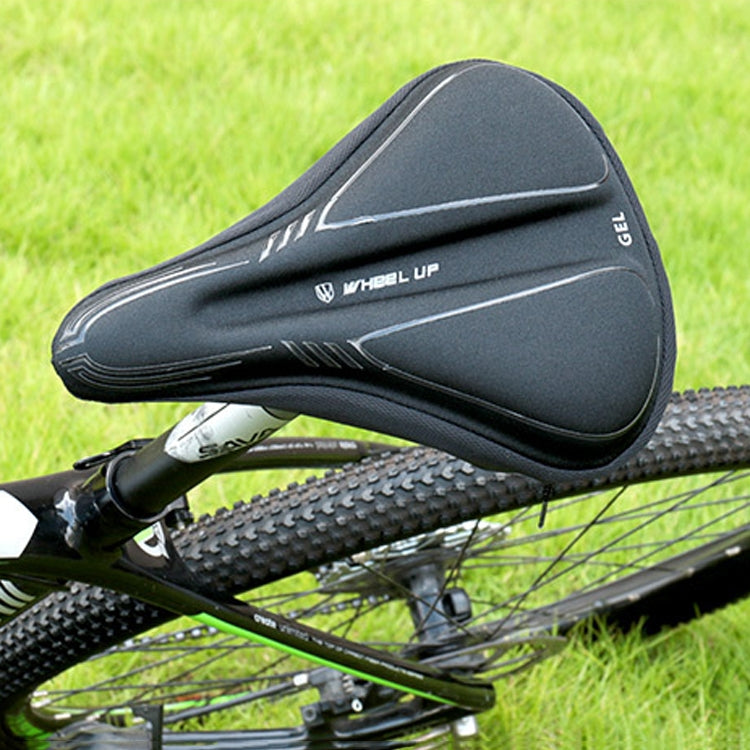 Wheel Up Bicycle Silicone Cushion Cover Mountain Bike Thickening GEL Saddle Cover Riding Equipment(Large) - Outdoor & Sports by Wheel UP | Online Shopping UK | buy2fix