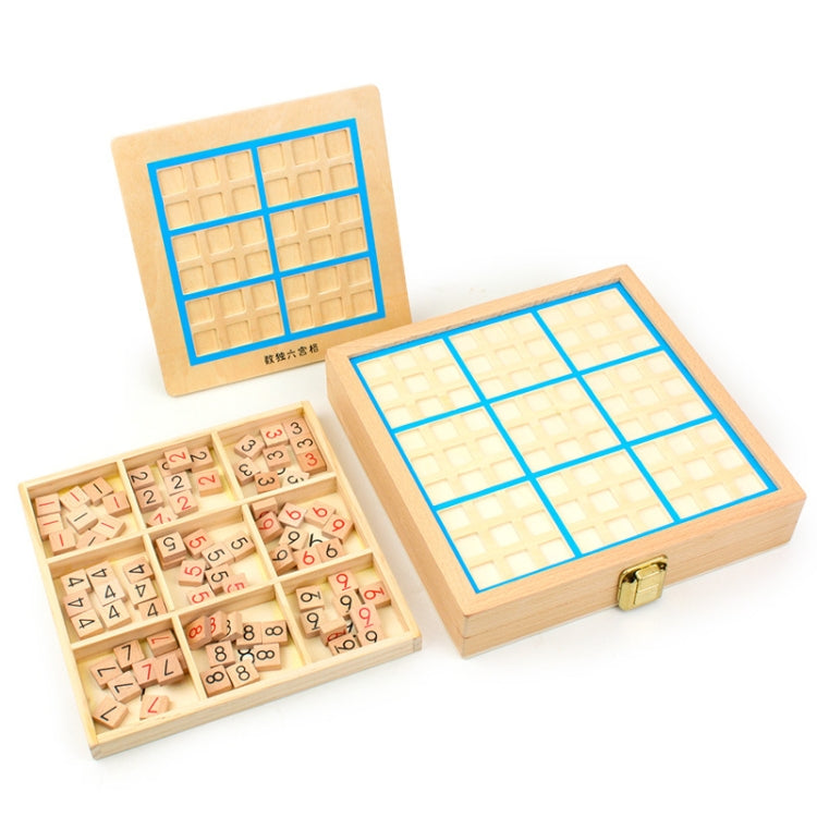 3 In1 Children Multifunctional Sudoku Board Game Puzzle Board Game(Blue) - Table Games by buy2fix | Online Shopping UK | buy2fix
