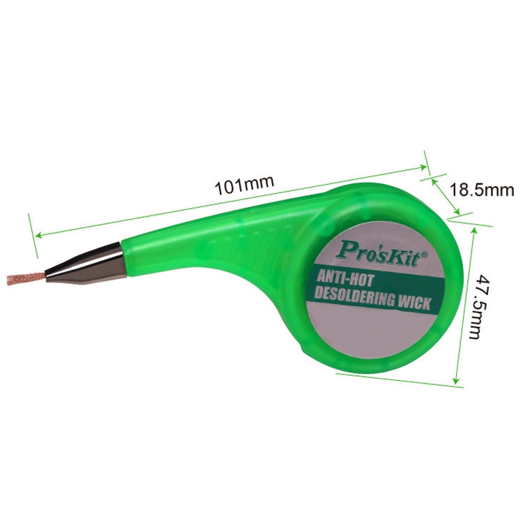 ProsKit Anti-Scalding Tin Suction Wire Tin Suction Tape DP-033A 2mx1.5mm - Welding Wire by ProsKit | Online Shopping UK | buy2fix