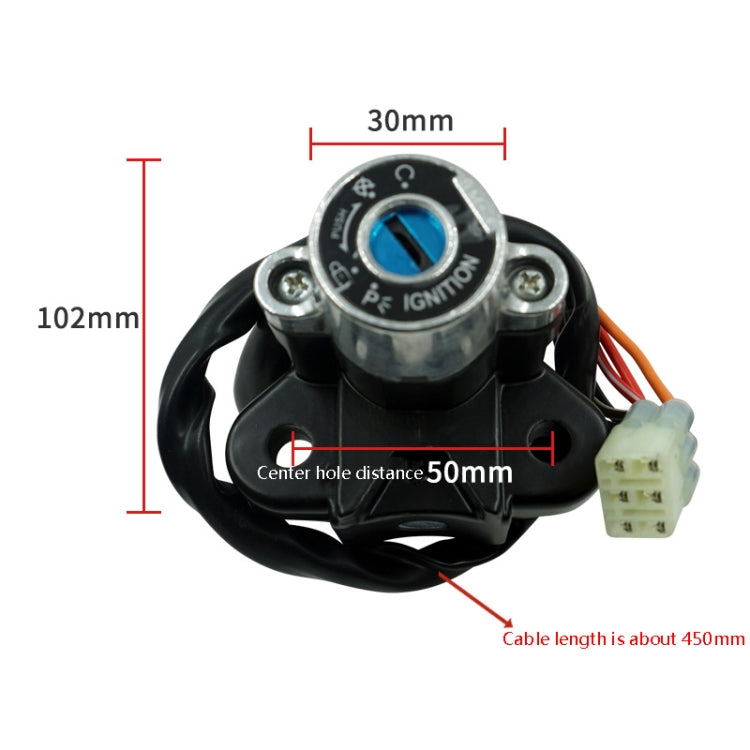 Motorcycle Modification Set Lock Fuel Tank Cover Electric Door Lock Suitable For Suzuki GSF600 / GSF1200 - Theft Protection by buy2fix | Online Shopping UK | buy2fix