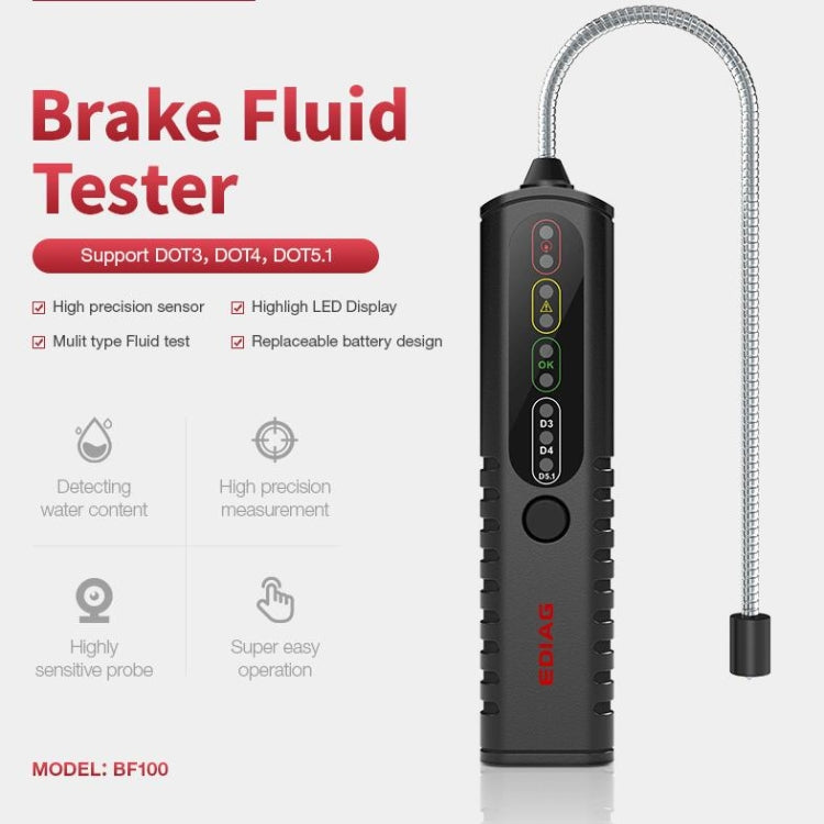 EDIAG BF100 Car Brake Oil Detection Pen Brake Fluid Tester - In Car by buy2fix | Online Shopping UK | buy2fix