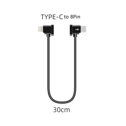 Sunnylife TY-X9304 Suitable For DJI Mavic Air 2S / DJI FPV Flight Glasses V2 / Mavic Mini2 / Osmo Pocket 2 Mobile Phone Tablet Cable 30cm Type-C to 8 Pin Cable - DJI & GoPro Accessories by buy2fix | Online Shopping UK | buy2fix