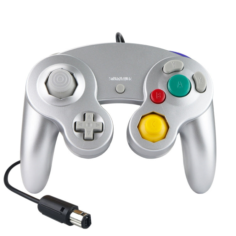 2 PCS Single Point Vibrating Controller Wired Game Controller For Nintendo NGC / Wii, Product color: Silver - Gamepads by buy2fix | Online Shopping UK | buy2fix