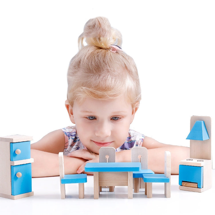 Onshine Pretend Play Scene DIY Role Playing Wooden Furniture Accessories, Style: Bathroom - Pretend Play Toys by buy2fix | Online Shopping UK | buy2fix