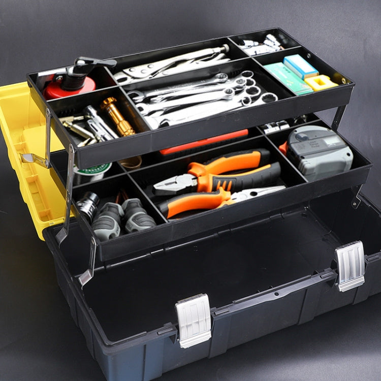 21 inch Folding  Hardware Storage Box Hand-Filled Car Parts Toolbox Portable Electrician Repair Toolbox - Storage Bags & Boxes by buy2fix | Online Shopping UK | buy2fix