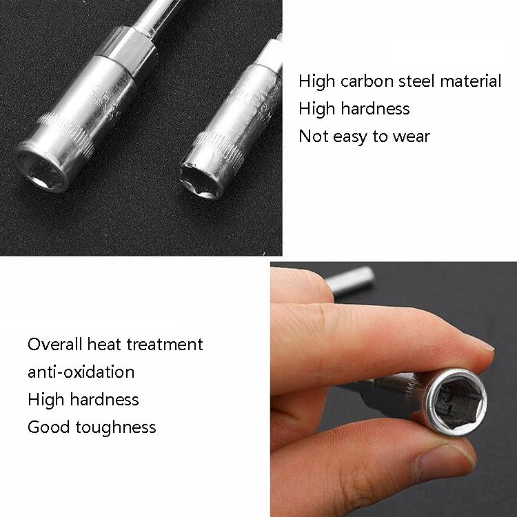 4 PCS T-Wrench Car Assembly Repair Sleeve Wrench Hexagon Lengthening Socket, Specification: 14mm - In Car by buy2fix | Online Shopping UK | buy2fix