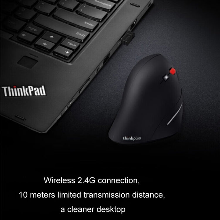 Lenovo Thinkbook Wireless Mouse Ergonomic Design Side Grip Mice - Wireless Mice by Lenovo | Online Shopping UK | buy2fix