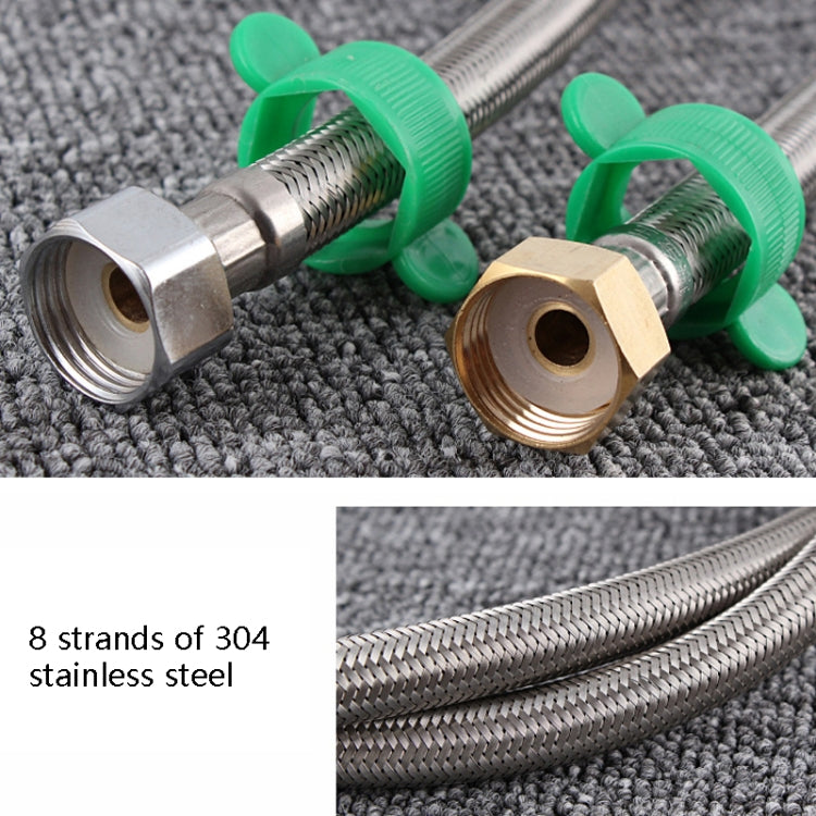 4 PCS 50cm Copper Hat 304 Stainless Steel Metal Knitting Hose Toilet Water Heater Hot And Cold Water High Pressure Pipe 4/8 inch DN15 Connecting Pipe - Home & Garden by buy2fix | Online Shopping UK | buy2fix