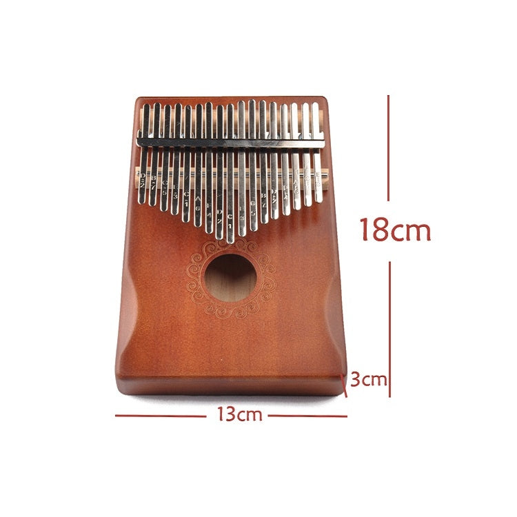 17-Tone Thumb Piano Kalimba Beginners Introduction Finger Piano, Colour: Wooden Kit - Keyboard Instruments by buy2fix | Online Shopping UK | buy2fix