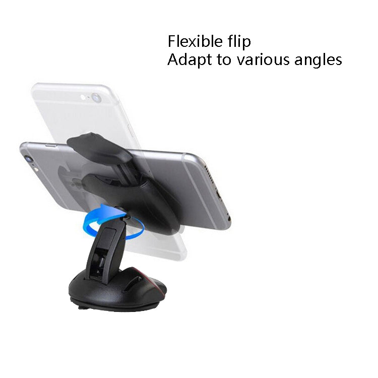 2 PCS Car Mobile Phone Frame Car Universal Mouse Suction Cup Mobile Phone Bracket(Black) - In Car by buy2fix | Online Shopping UK | buy2fix