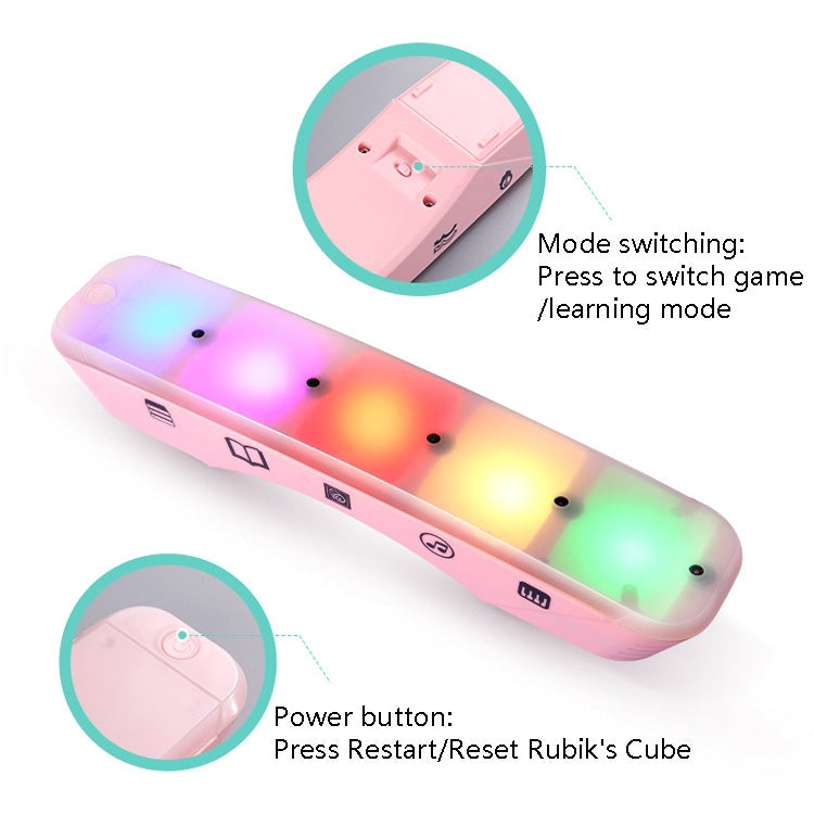 Children Multi-Functional Performance of The Magic Cube Puzzle Toys Baby Intelligence Develop Multi-Mode Music Toys(Pink) - Magic Cubes by buy2fix | Online Shopping UK | buy2fix