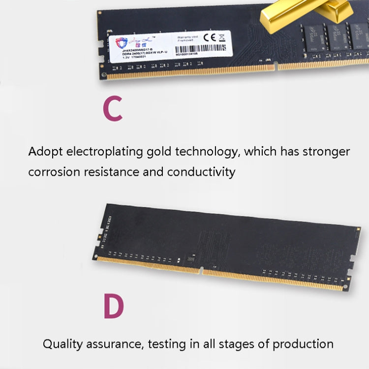 JingHai PC4 DDR4 16G Single Strip Desktop Memory(2400MHz) - RAMs by JingHai | Online Shopping UK | buy2fix