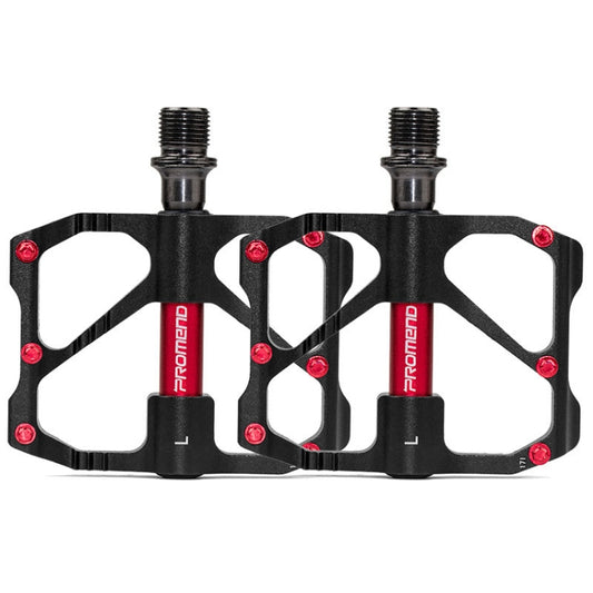 1 Pair PROMEND Mountain Bike Road Bike Bicycle Aluminum Pedals(PD-R87 Black) - Outdoor & Sports by PROMEND | Online Shopping UK | buy2fix