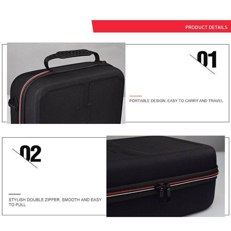 01145 Game Machine Full Accessories Storage Bag Host Handle Hard Box For Nintendo Switch(Black without LOGO) - Bags by buy2fix | Online Shopping UK | buy2fix