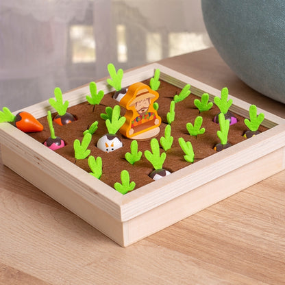 Farm Pulling Carrot Memory Chess Board Game Children Wooden Enlightenment Early Educational Toys(Hamster King) - Table Games by buy2fix | Online Shopping UK | buy2fix