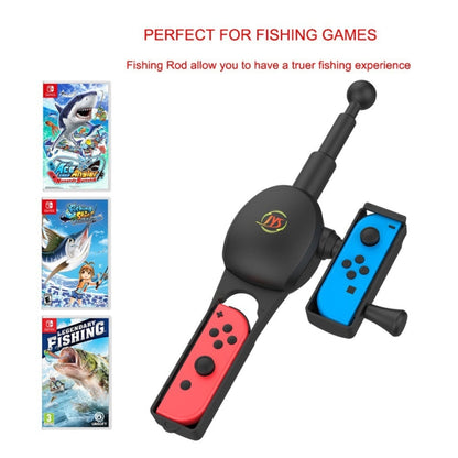 JYS NS192 Fishing Rod Game Handle Accessories For Nintendo Switch(Black) - Gamepads by JYS | Online Shopping UK | buy2fix