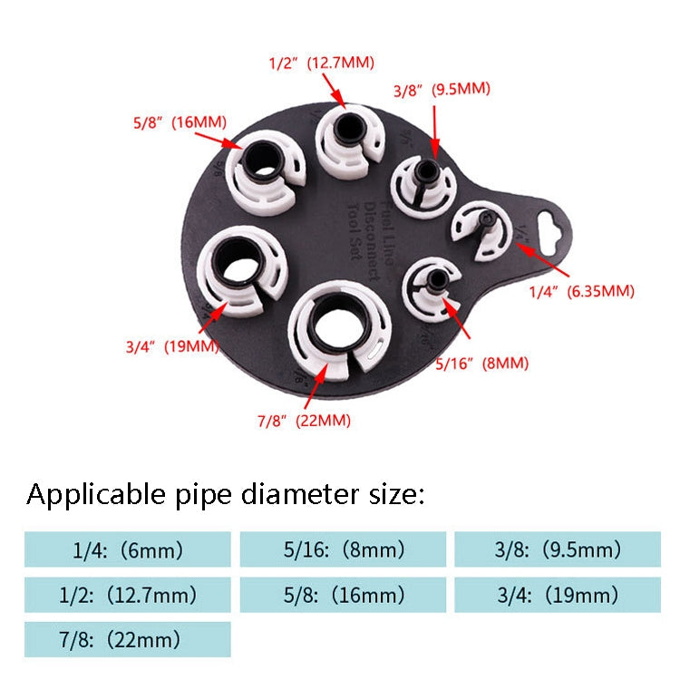 4 PCS Tracheer Dedicated Disassembled Automobile Air Conditioning Repair Tool(Air-conditioning Tubing Disassembler) - In Car by buy2fix | Online Shopping UK | buy2fix