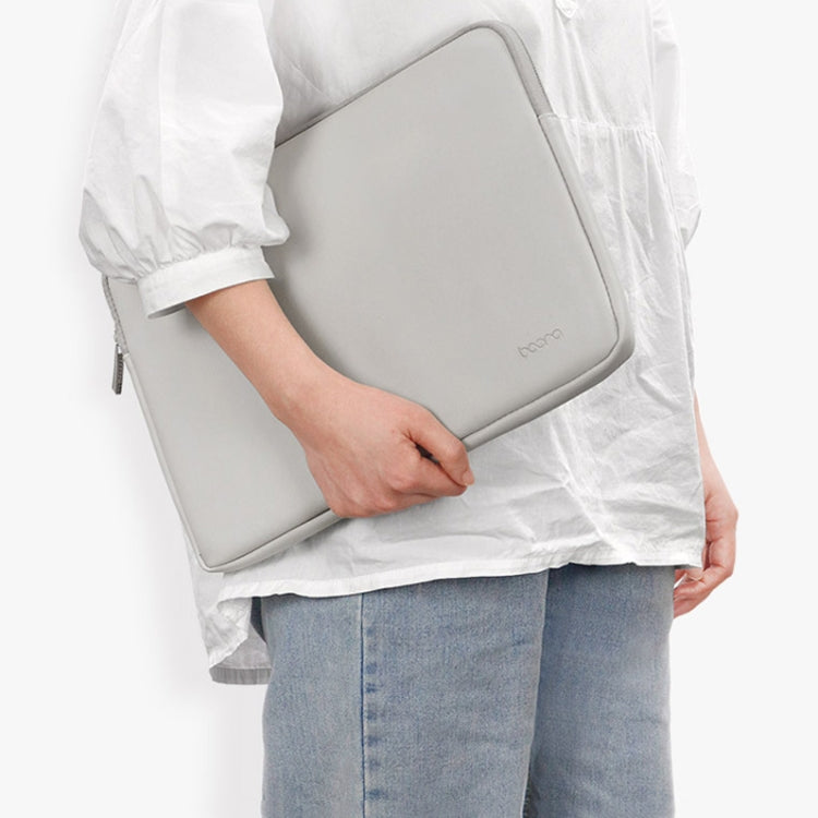 Baona BN-Q001 PU Leather Laptop Bag, Colour: Apricot, Size: 11/12 inch - 12.1 inch by Baona | Online Shopping UK | buy2fix