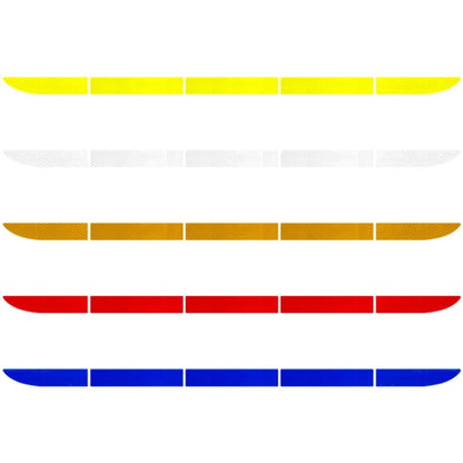 5 Sets Car Trunk Reflective Decorative Strip Anti-Scratch Car Tail Warning Decorative Stickers(Fluorescent Yellow) - In Car by buy2fix | Online Shopping UK | buy2fix