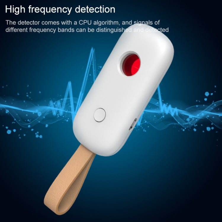 T6 Infrared Wireless Signal Detector Multi-Function Handheld Scanning Detector Anti-Monitoring Anti-Candid Anti-Tracking(White) - Security by buy2fix | Online Shopping UK | buy2fix