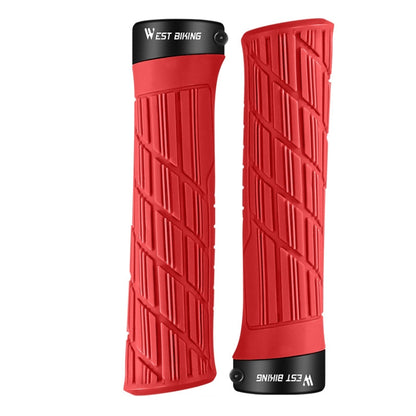 WEST BIKING Bicycle Anti-Skid And Shock-Absorbing Comfortable Grip Cover(Red) - Decorative Accessories by WEST BIKING | Online Shopping UK | buy2fix