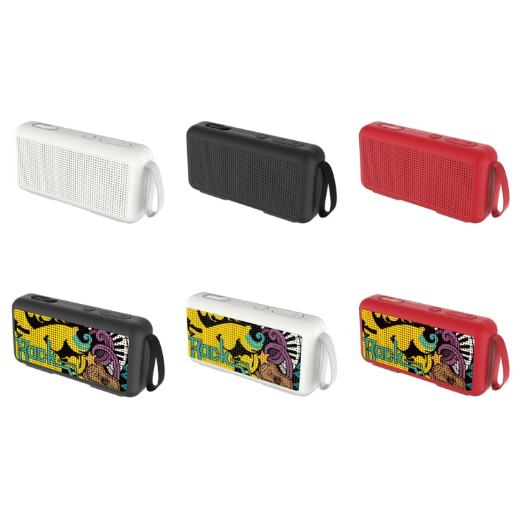 DoRealMe F0 TWS Mini Graffiti Bluetooth Speaker Support FM / TF Card(White Graffiti) - Mini Speaker by buy2fix | Online Shopping UK | buy2fix